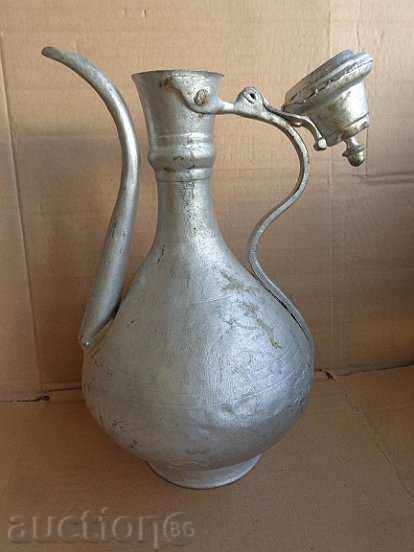 Old Turkish ibrik, jug, copper, copper vessel, teapot with price 356.00 BGN | € 182.02 Old Turkish ibrik, jug, copper, copper vessel, teapot with price 356.00 BGN | € 182.02