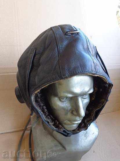 set de căști din piele pilot de vanatoare casca casca pălărie aviator - 5