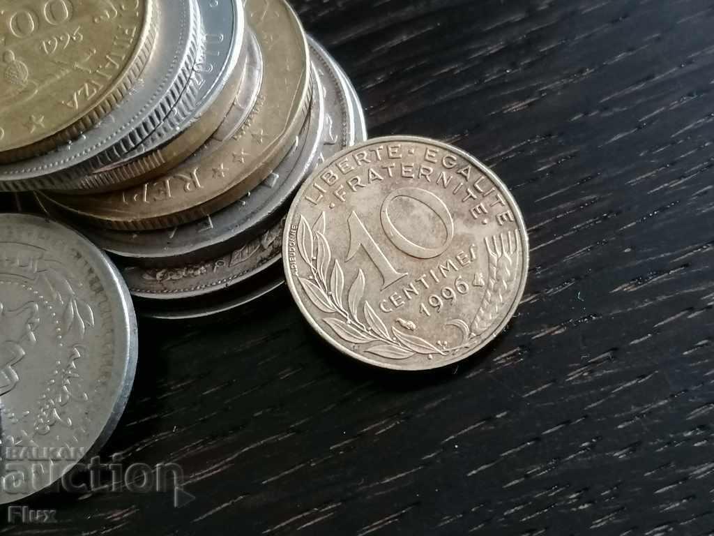 Monedă - Franța - 10 centime | 1996