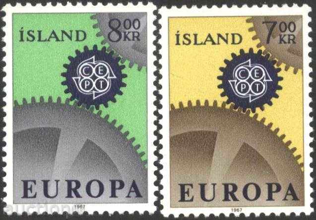 Чисти марки  Европа СЕПТ  1967 от Исландия
