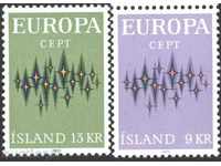 Чисти марки  Европа СЕПТ  1972  от Исландия