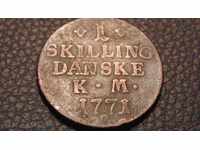 1 skilling 1771 - very well preserved