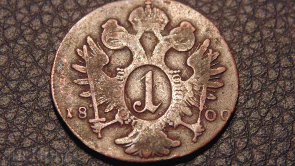 1 Kreuzer 1800 S - foarte bine conservat - o rara
