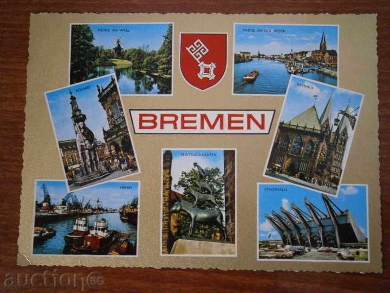 Old card BREMEN BREMEN GERMANY - 70s