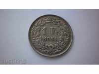 Switzerland Confederation 1 Frank 1944 Rare Coin