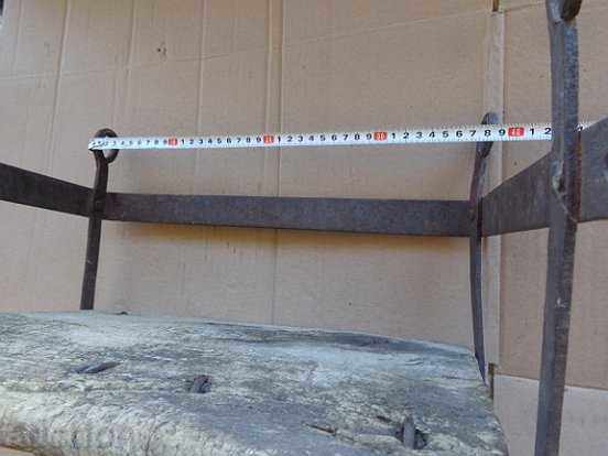 Old childish swing primitive, wrought iron, wooden - 6 Old childish swing primitive, wrought iron, wooden - 6