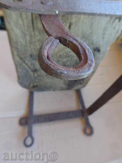 Old childish swing primitive, wrought iron, wooden - 7 Old childish swing primitive, wrought iron, wooden - 7