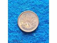 1 σεντ Καναδά-2008- με γυαλιστερό