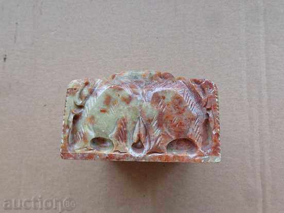 Delivery of Ashtray made of stone bas-relief figure unique beginning of the 20th century Delivery of Ashtray made of stone bas-relief figure unique beginning of the 20th century