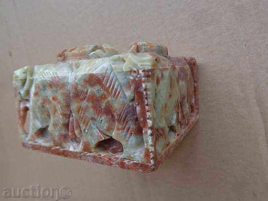 Ashtray made of stone bas-relief figure unique beginning of the 20th century - 6 Ashtray made of stone bas-relief figure unique beginning of the 20th century - 6