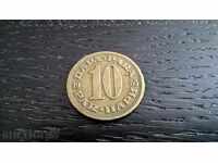 Coin - Yugoslavia - 10 money | 1965