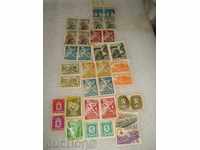 34 pieces OLD POST BULGARIA RED CROSS