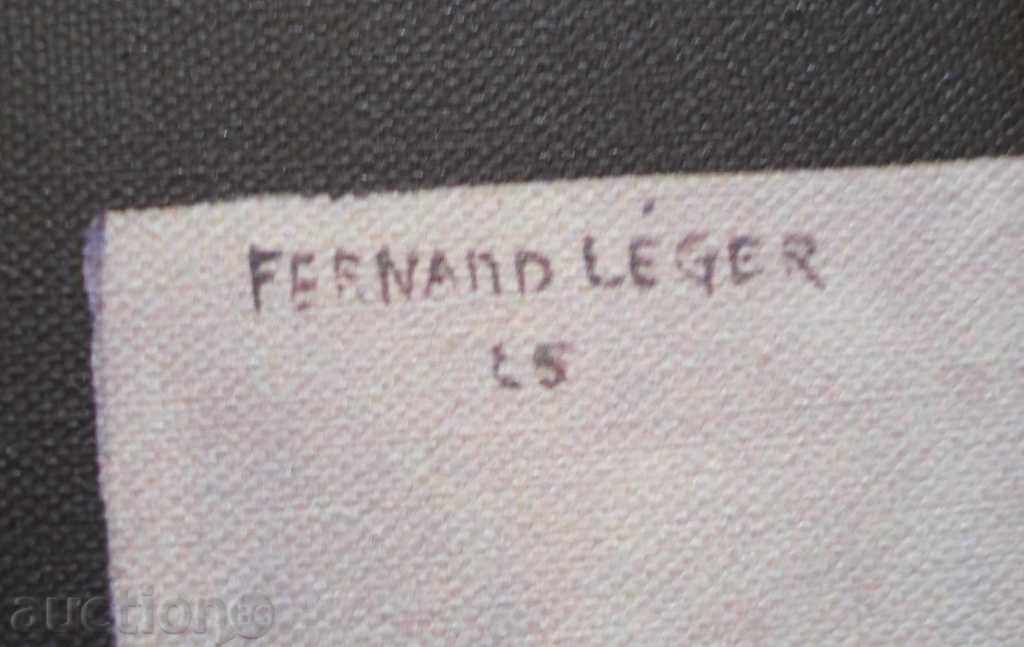 Auction 367 Reproduction by Fernand Leger 1925 Oil canvas Auction 367 Reproduction by Fernand Leger 1925 Oil canvas