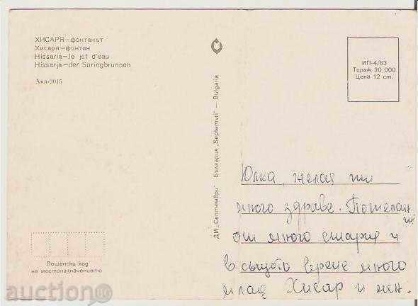 Map Bulgaria Hissar Fountain 3 * with price 0.30 BGN | € 0.15 Map Bulgaria Hissar Fountain 3 * with price 0.30 BGN | € 0.15