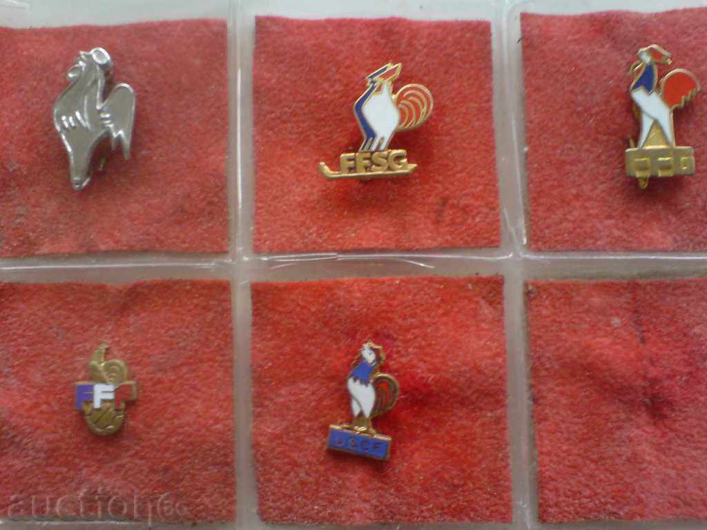 Auction collection of French cockle, football, sport Auction collection of French cockle, football, sport