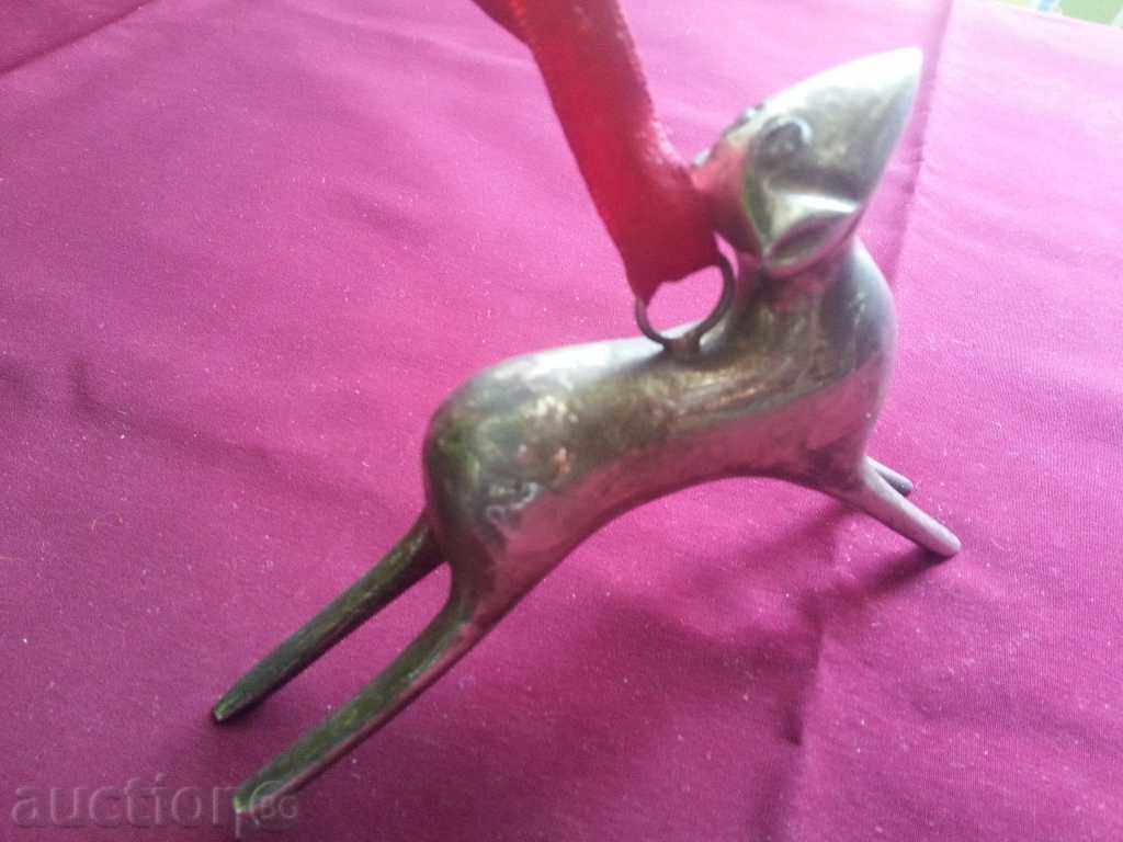 Old Gray Plastic, Statuette Puppy - 5