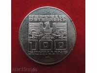 100 Schilling Austria Silver 1975