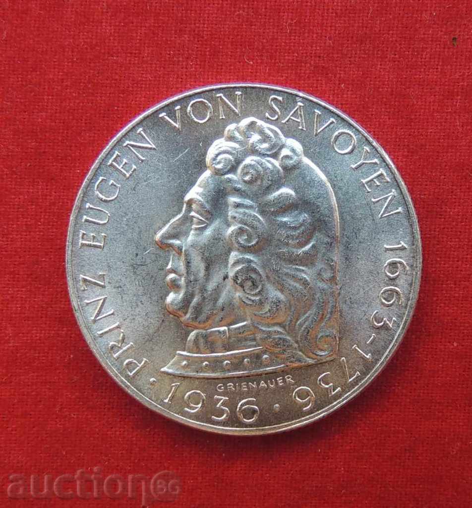 2 Schilling Austria Silver 1936 - UNC - with price € 27.95 | 54.67 BGN