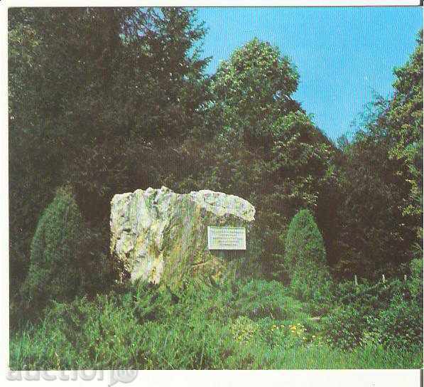 Carte poștală Bulgaria Ribaritsa Teteven comemorativa * Plaque