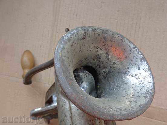 Delivery of An old machine for grinding meat, meat mincer, Czechoslovakia Delivery of An old machine for grinding meat, meat mincer, Czechoslovakia