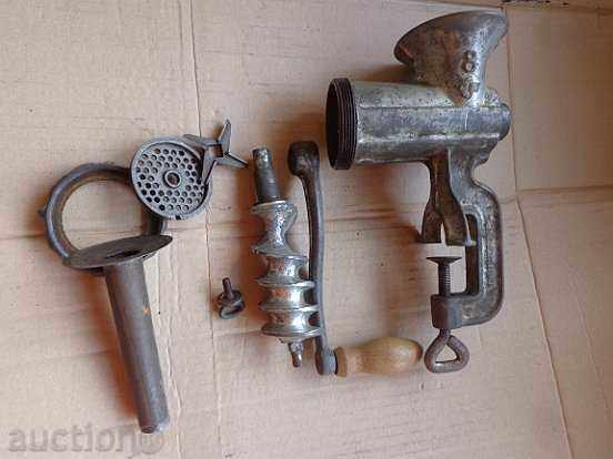An old machine for grinding meat, meat mincer, Czechoslovakia - 6 An old machine for grinding meat, meat mincer, Czechoslovakia - 6