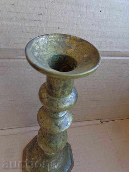 Old bronze candlestick, decor, candelabra, lamp, candle, lantern with price 64.00 BGN | € 32.72 Old bronze candlestick, decor, candelabra, lamp, candle, lantern with price 64.00 BGN | € 32.72