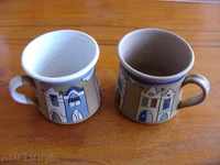 Ceramic cups.