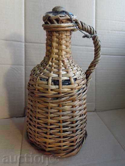 An old blowing damagan with braid, bottle, glass with price 38.00 BGN | € 19.43 An old blowing damagan with braid, bottle, glass with price 38.00 BGN | € 19.43