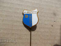 Σήμα ποδοσφαίρου Bratstvo Travnik Βοσνία ετικέτα ποδοσφαίρου ποδοσφαίρου