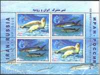 bloc curat Iran - Rusia marină Fauna 2003 din Iran