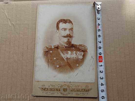 Old photo on cardboard, photograph, photo officer autograph - 5 Old photo on cardboard, photograph, photo officer autograph - 5