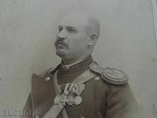 Old photo on cardboard, photograph, photo officer autograph - 7 Old photo on cardboard, photograph, photo officer autograph - 7