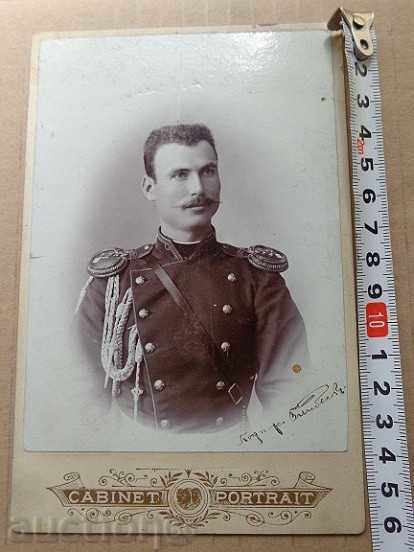 Old photo on cardboard, photograph, photo officer autograph with price 69.00 BGN | € 35.28 Old photo on cardboard, photograph, photo officer autograph with price 69.00 BGN | € 35.28