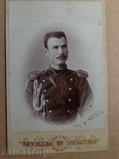 Old photo on cardboard, photograph, photo officer autograph - 5 Old photo on cardboard, photograph, photo officer autograph - 5