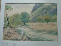 STAR BULGARIAN AQUAREL - SIGNED, DATABASED