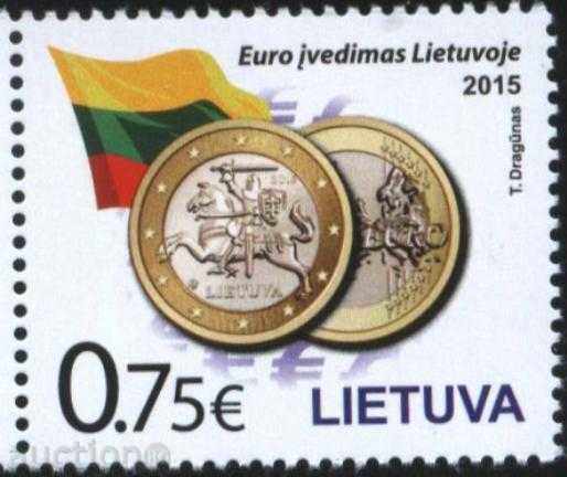 Чиста марка  Монети  Флаг  2015 от Литва