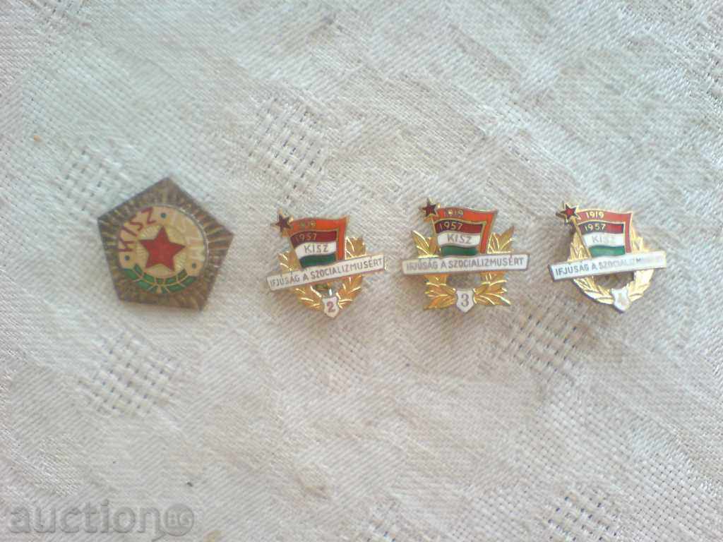 a lot of Hungarian badges