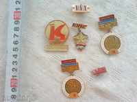 several badges