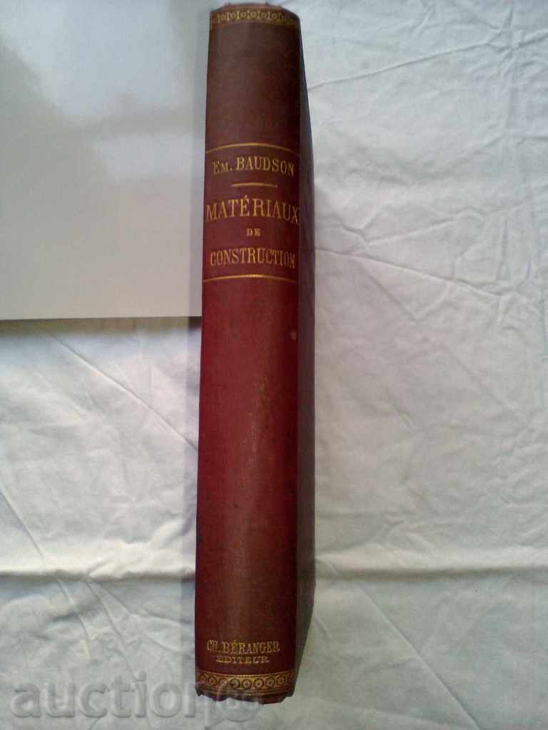 Auction  MATERIAX DE CONSTRUCTION ET DE BALLASTAGE 1908 EM. BAUDSO