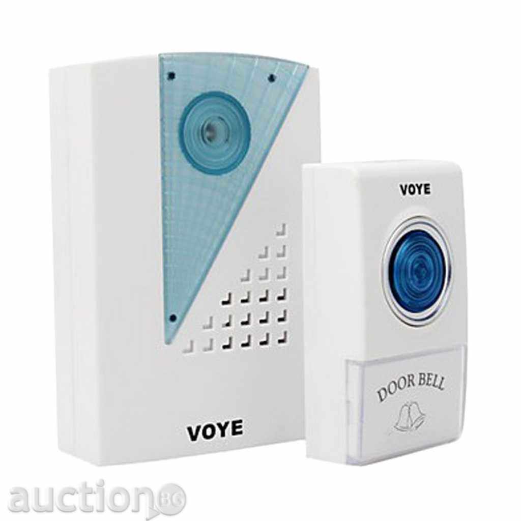 Auction  Wireless bell 1 bell, with 2 buttons -VOYE