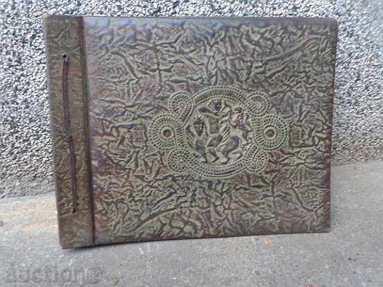 Album leather folder LARGE with figures from real socialism NRB Album leather folder LARGE with figures from real socialism NRB