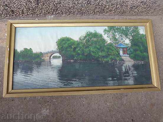 Old picture framed silk - 7 Old picture framed silk - 7