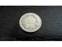 Coin - Switzerland - 20 Rupees | 1991