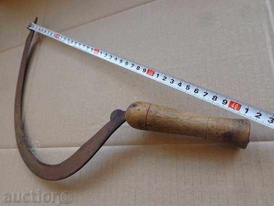 An old sickle with a seal, a knife, a blade, a wrought iron - 5 An old sickle with a seal, a knife, a blade, a wrought iron - 5