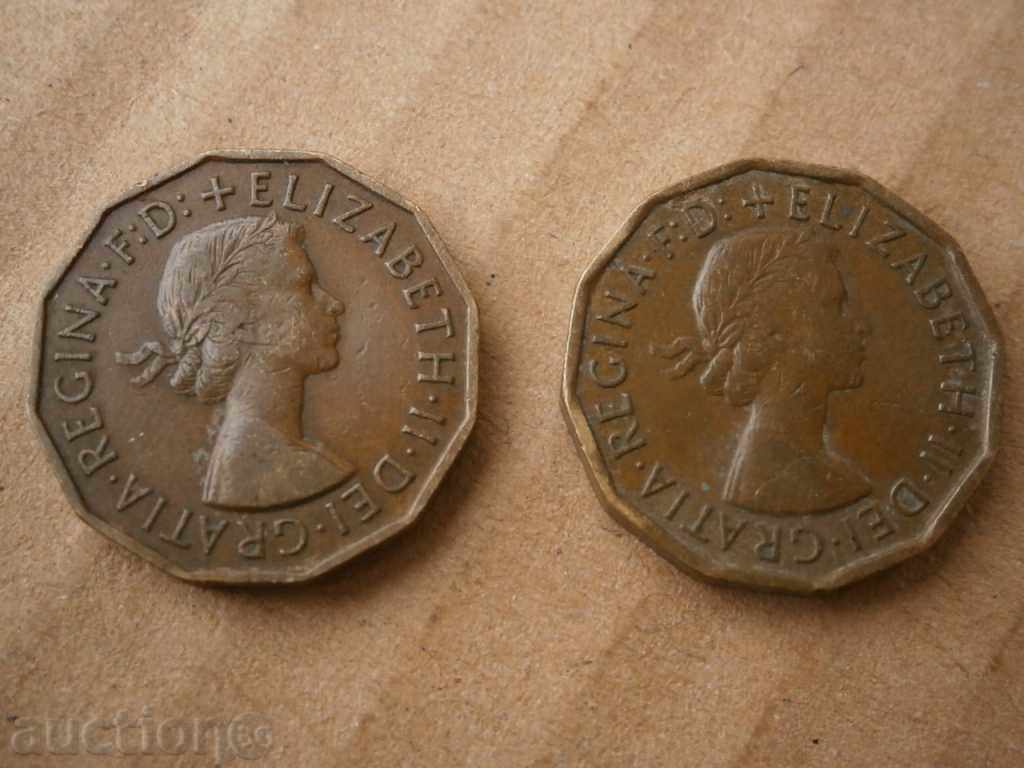 Delivery of 3 Pence - Elizabeth II 1955 1966 lot Delivery of 3 Pence - Elizabeth II 1955 1966 lot