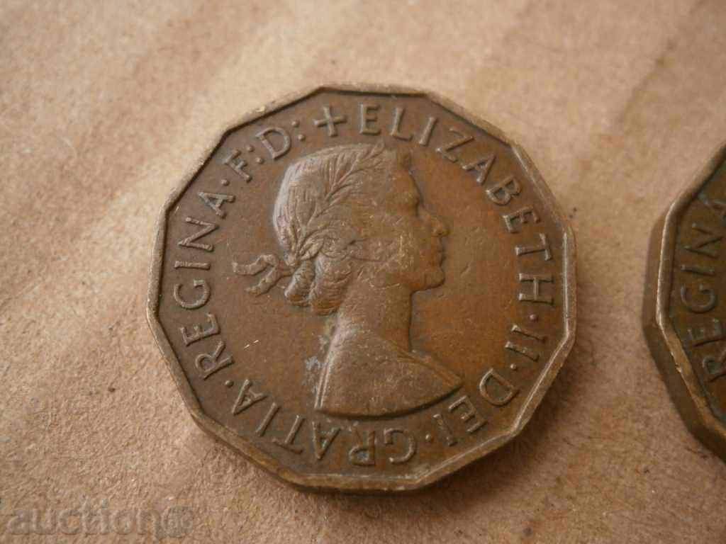 3 Pence - Elizabeth II 1955 1966 lot - 5 3 Pence - Elizabeth II 1955 1966 lot - 5
