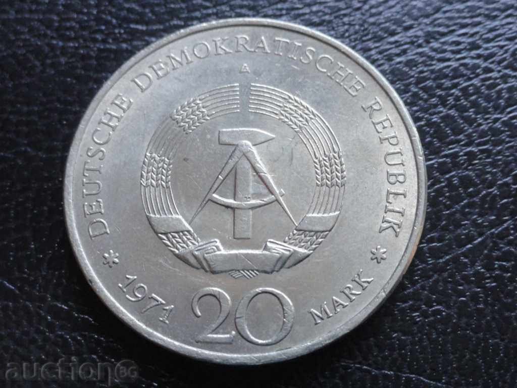 Германир (ГДР) 1971г. - 20 марки ''Ернс Телман'' с цена 9.20 лв. | € 4.70 Германир (ГДР) 1971г. - 20 марки ''Ернс Телман'' с цена 9.20 лв. | € 4.70