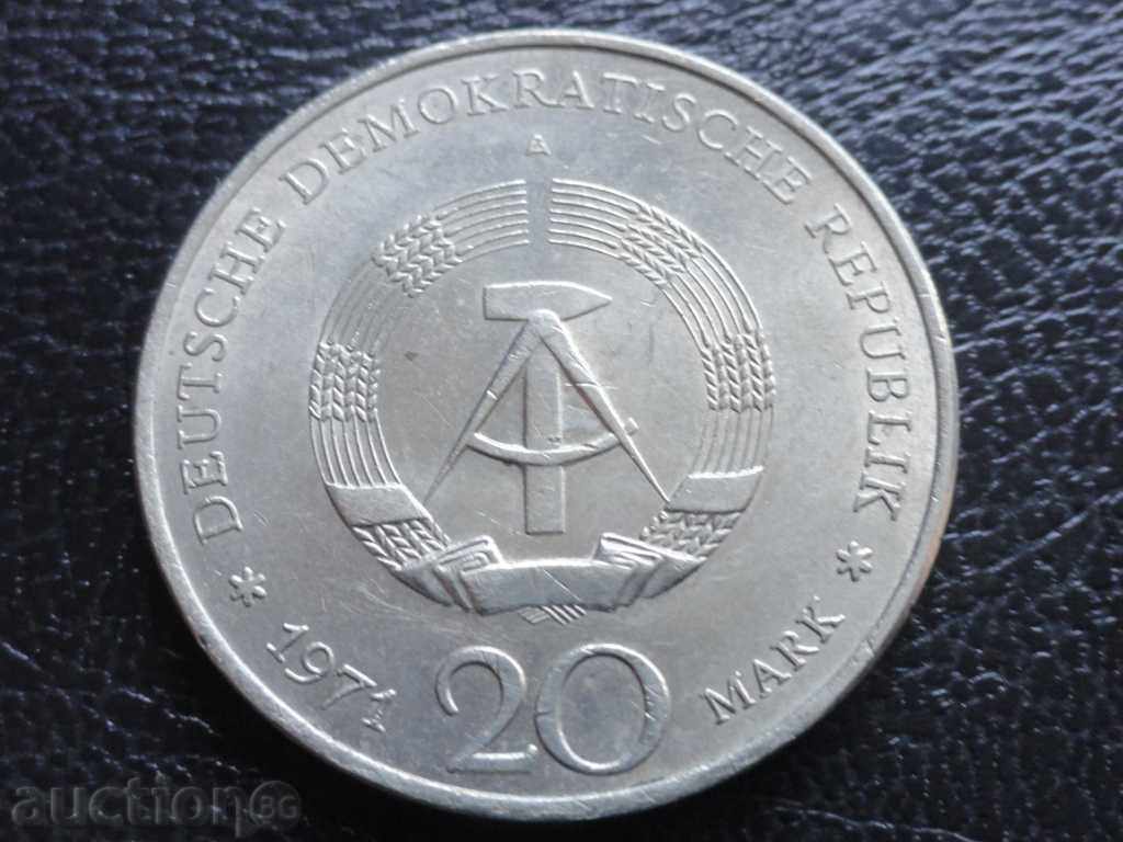 Доставка на Германир (ГДР) 1971г. - 20 марки ''Ернс Телман'' Доставка на Германир (ГДР) 1971г. - 20 марки ''Ернс Телман''