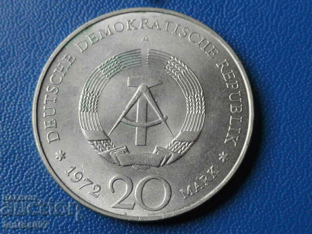Germany (GDR) 1972 - 20 Marks '' Wilhelm Pick '' - 6