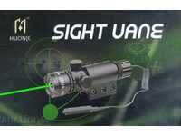 Green laser fast meter effective up to 1000 m